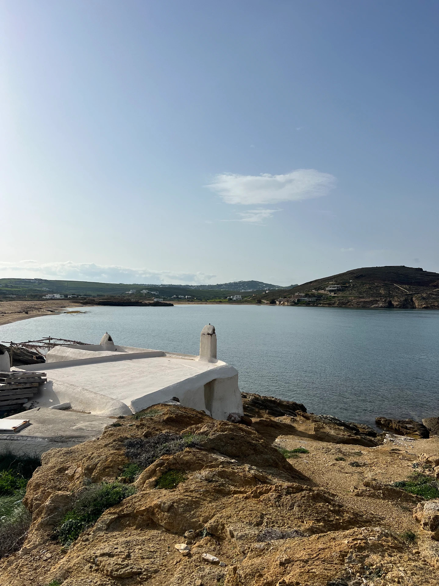 Coastal valley above Ftelia bay, Mykonos
